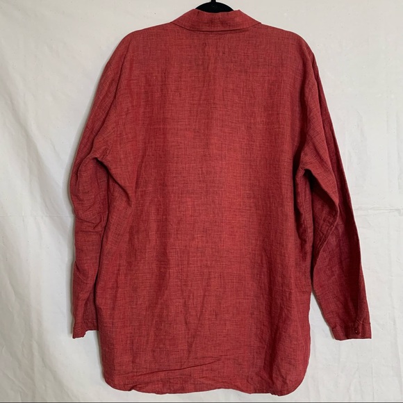 Flax Vintage Oversized Linen Button Up - Picture 2 of 13